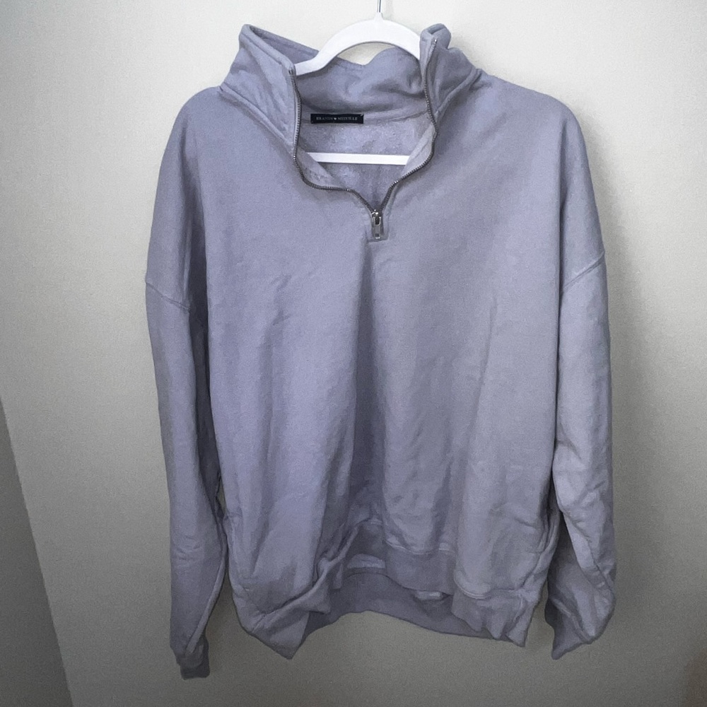 brandy Melville quarter zip sweatshirt